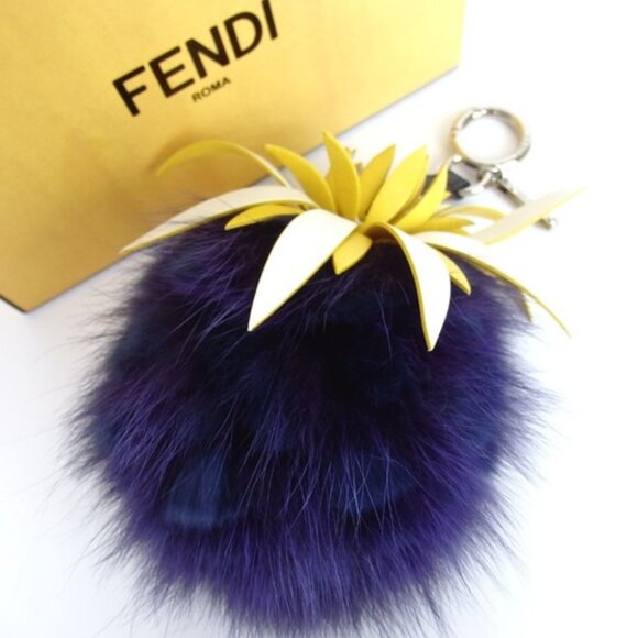 Authentic FENDI key ring Leather [Used] - Picture 1 of 7